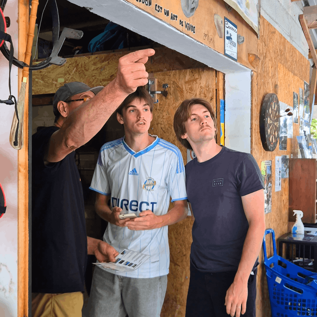 Pierre et Raphaël Fillinger, fondateurs d'Activiz, en train de tester une activité