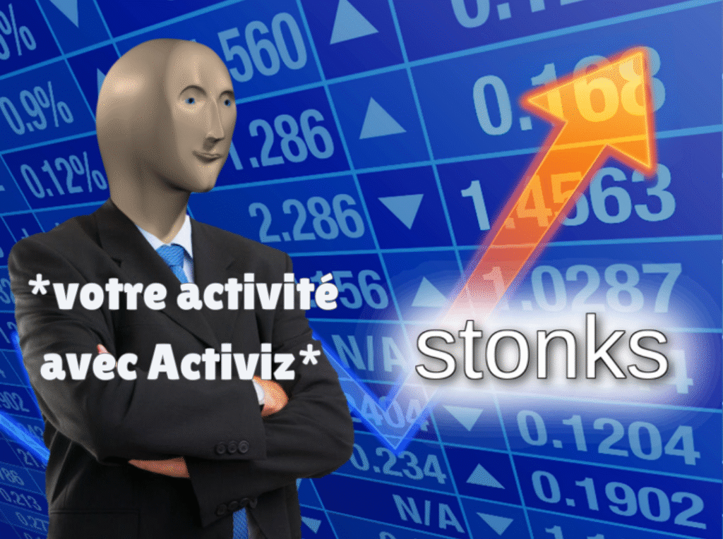 meme stonks version activiz