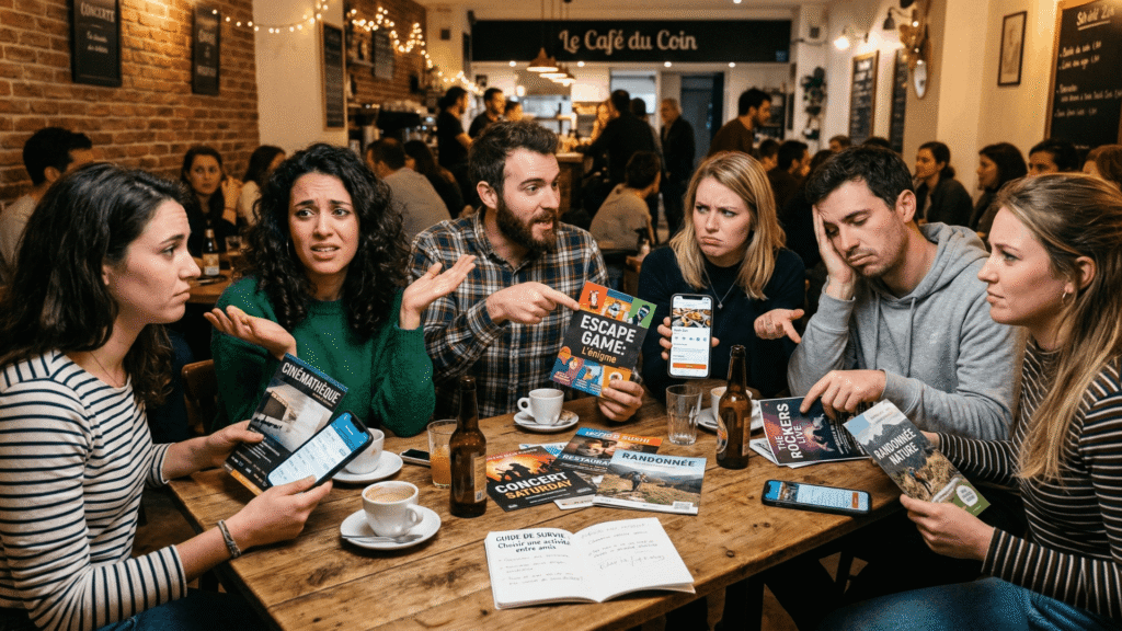 Choisir une activité entre amis quand tout le monde a un avis différent : le guide de survie